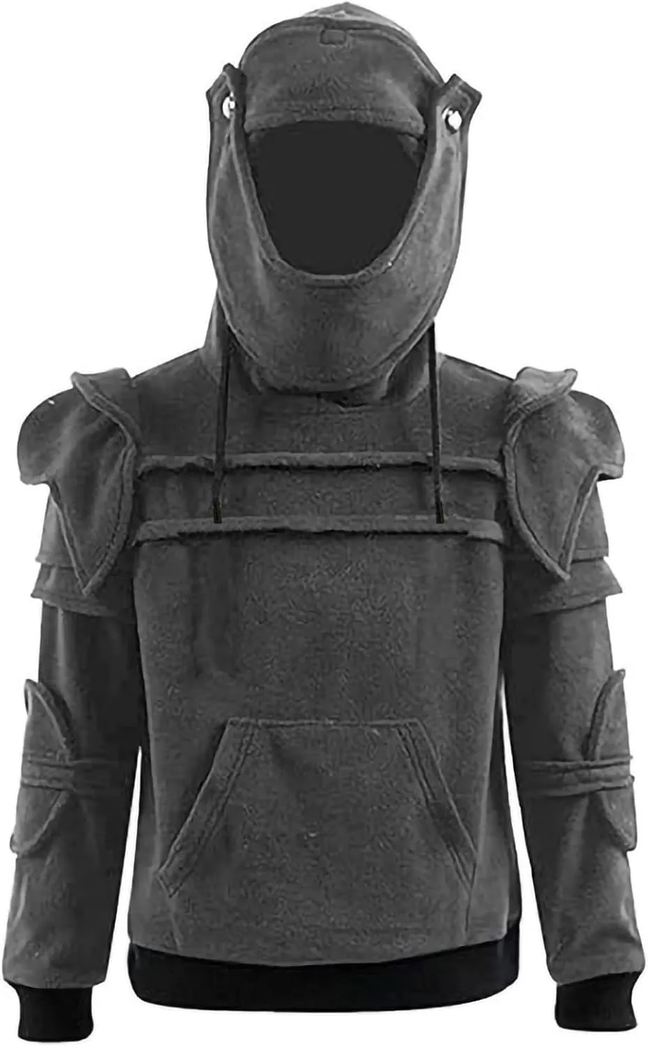 Мужской худи Medieval Knight с маской и защитой на локтях — фото 3