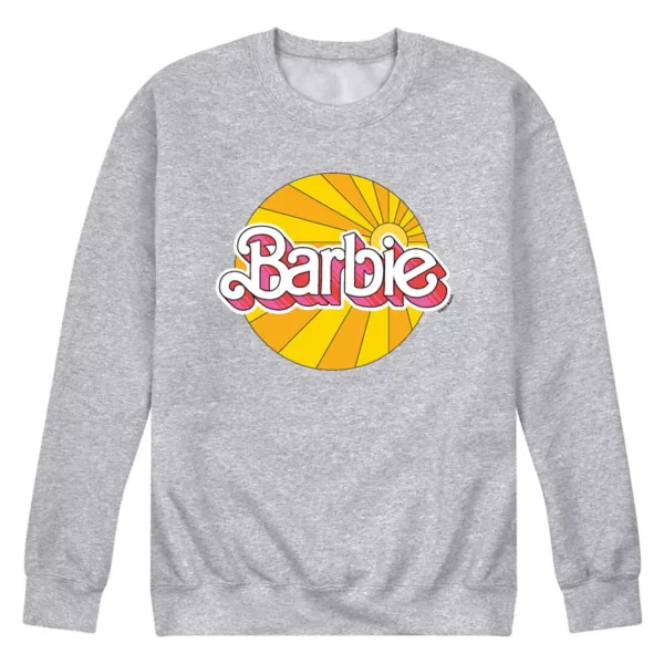 

Мужской свитшот Barbie с логотипом Sunburst Licensed Character, серый
