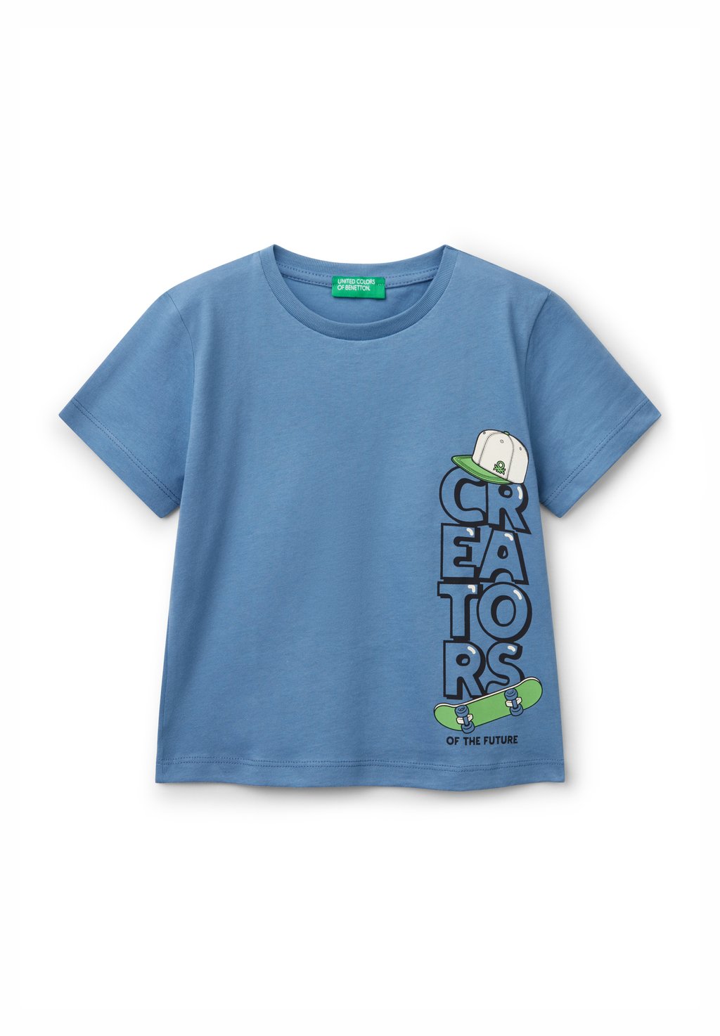 

Футболка с принтом United Colors of Benetton, синий