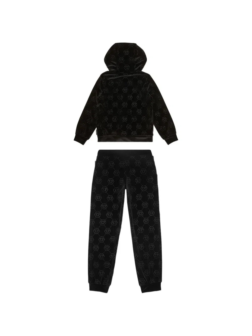 Спортивный костюм Strass-monogram Philipp Plein Junior, черный — фото 2