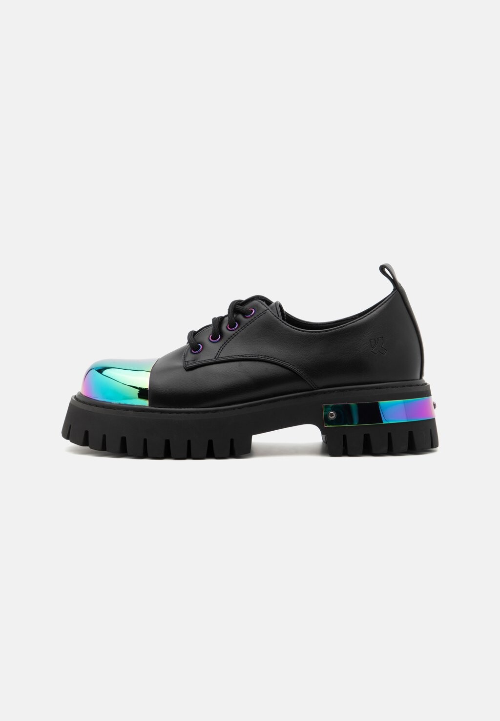 Ботинки SHELOB RAINBOW METAL TOE CAP LACE UP SHOES Koi Footwear, черный — фото 3