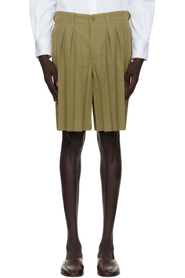 

Шорты Edge Ensemble Homme Plissé Issey Miyake, хаки