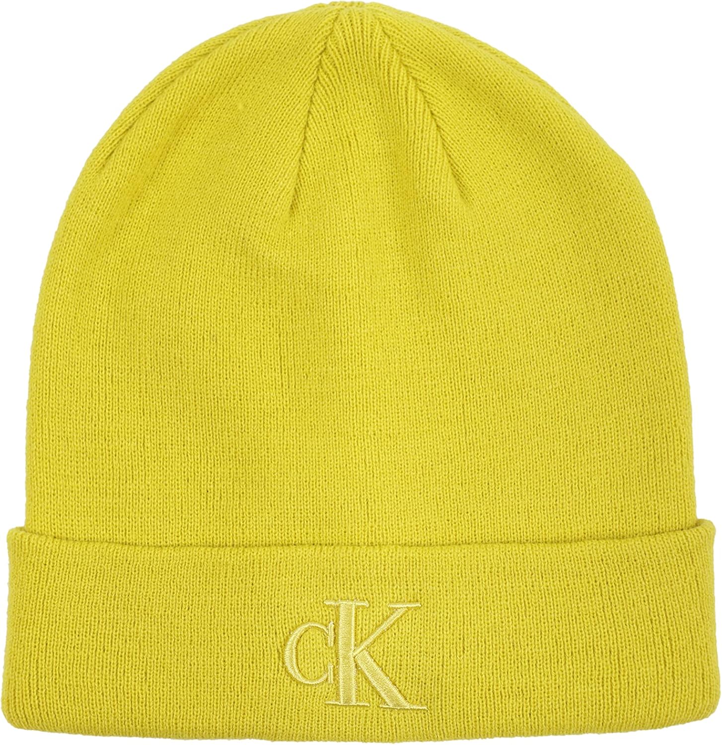 

Мужская шапка-манжета Calvin Klein с вышитой 3D-монограммой Ck, Dune Yellow