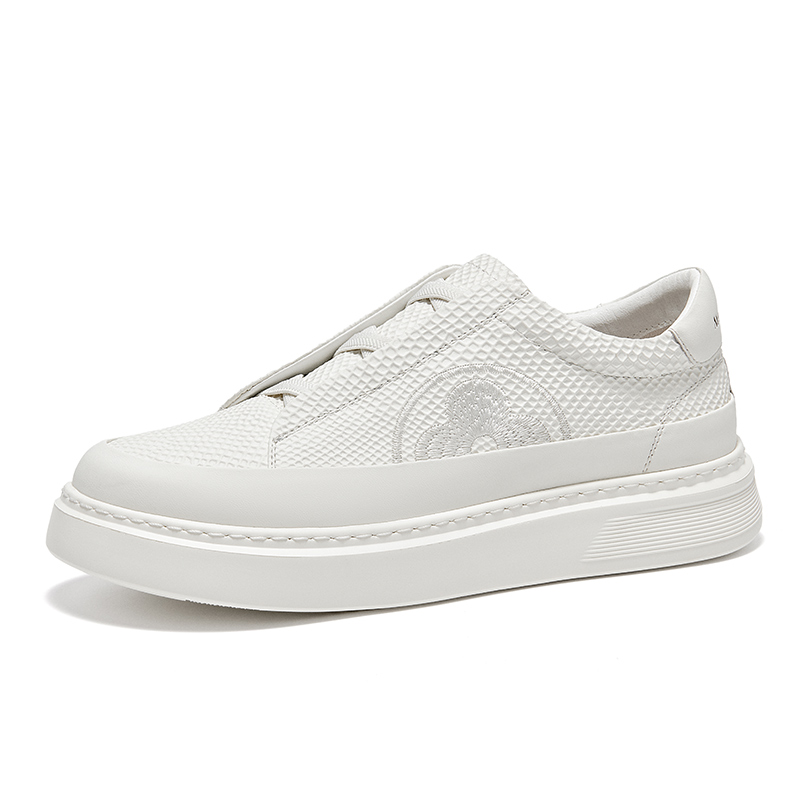 Кроссовки Cow Split Leather Low top Skateboard для мужчин Montagut, черный — фото 4