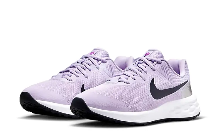 Кроссовки Nike Revolution 6, сиреневый/белый/черный — фото 3