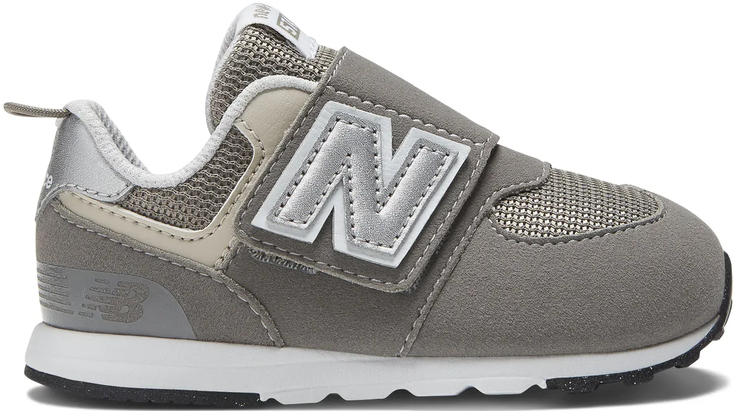 Кроссовки New Balance "NW574", с застежкой-липучкой, серый — фото 2