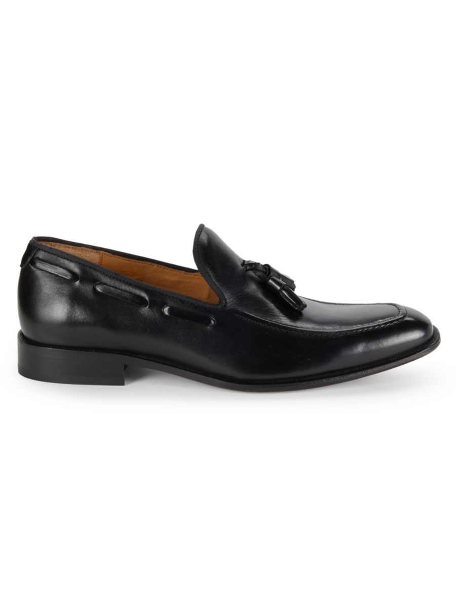 

Кожаные лоферы Trevor Tassel Saks Fifth Avenue, черный
