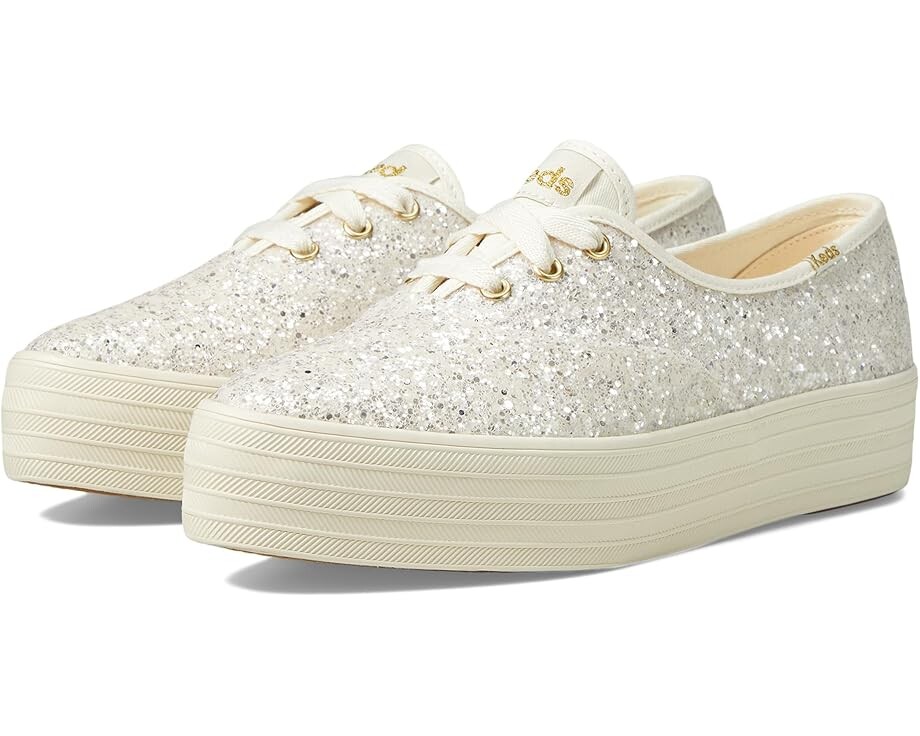 

Кроссовки Keds Point Lace Up, цвет Cream Glitter