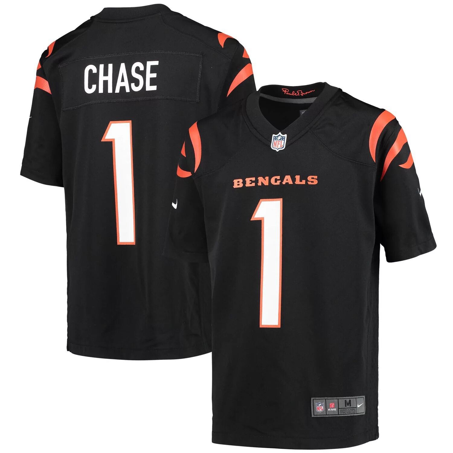 Молодежная игровая майка Nike Ja'Marr Chase Black Cincinnati Bengals Nike