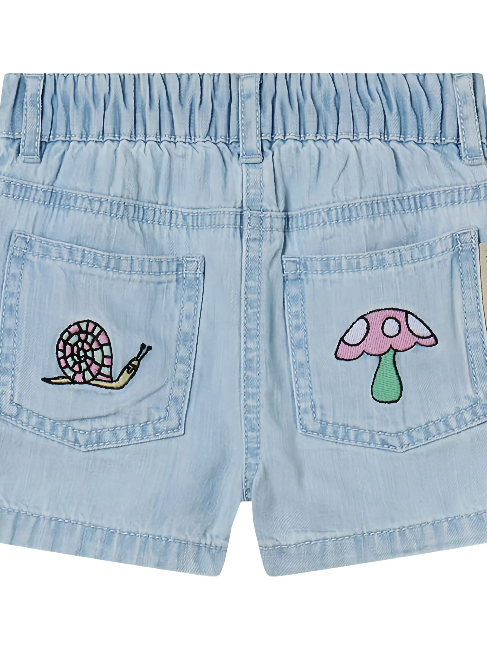 Джинсовые шорты Woodland Friends Stella Mccartney Kids, синий — фото 2