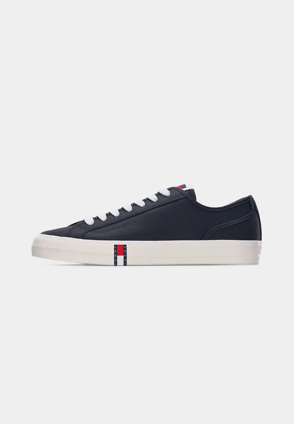 Архивные кожаные кроссовки с полосками в виде флага Tommy Jeans, Dark Night Navy — фото 2