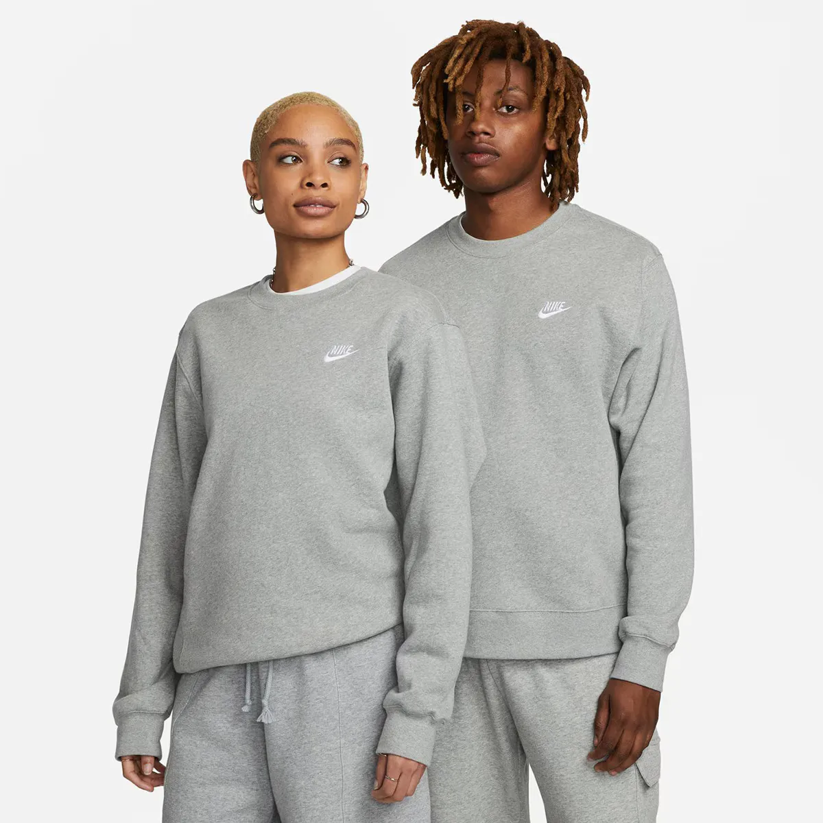 

Мужская спортивная одежда Club флисовый свитшот Nike, серый