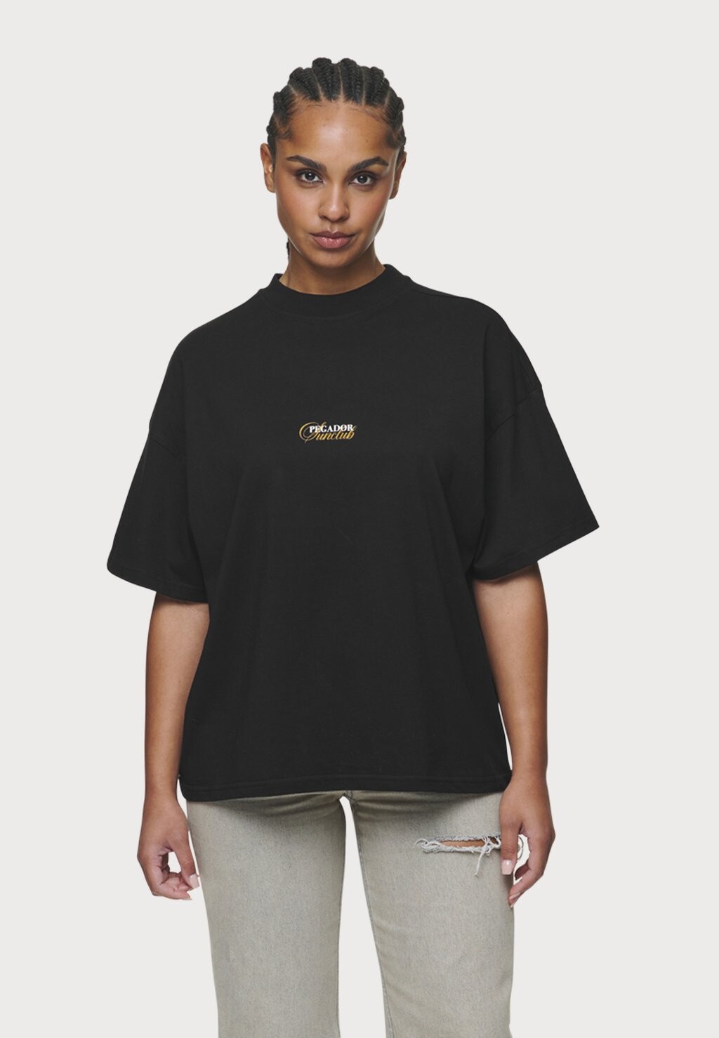 

Футболки с принтом LIANI HEAVY OVERSIZED TEE Pegador, черный
