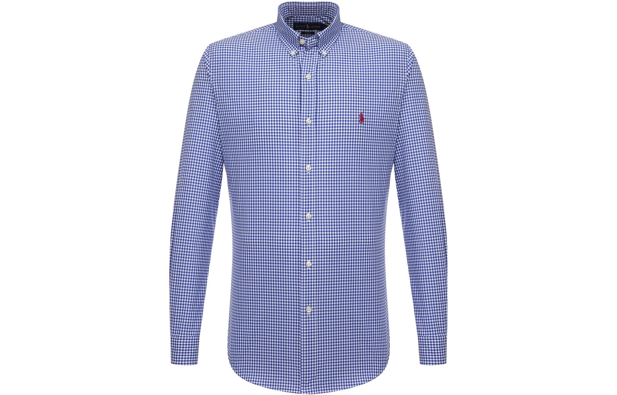 

Polo Ralph Lauren Рубашка мужская фиолетово-синяя