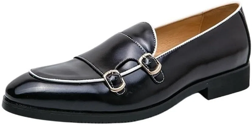 Лоферы кожаные, на подошве, Loafers Black DHFIRUFSHLO