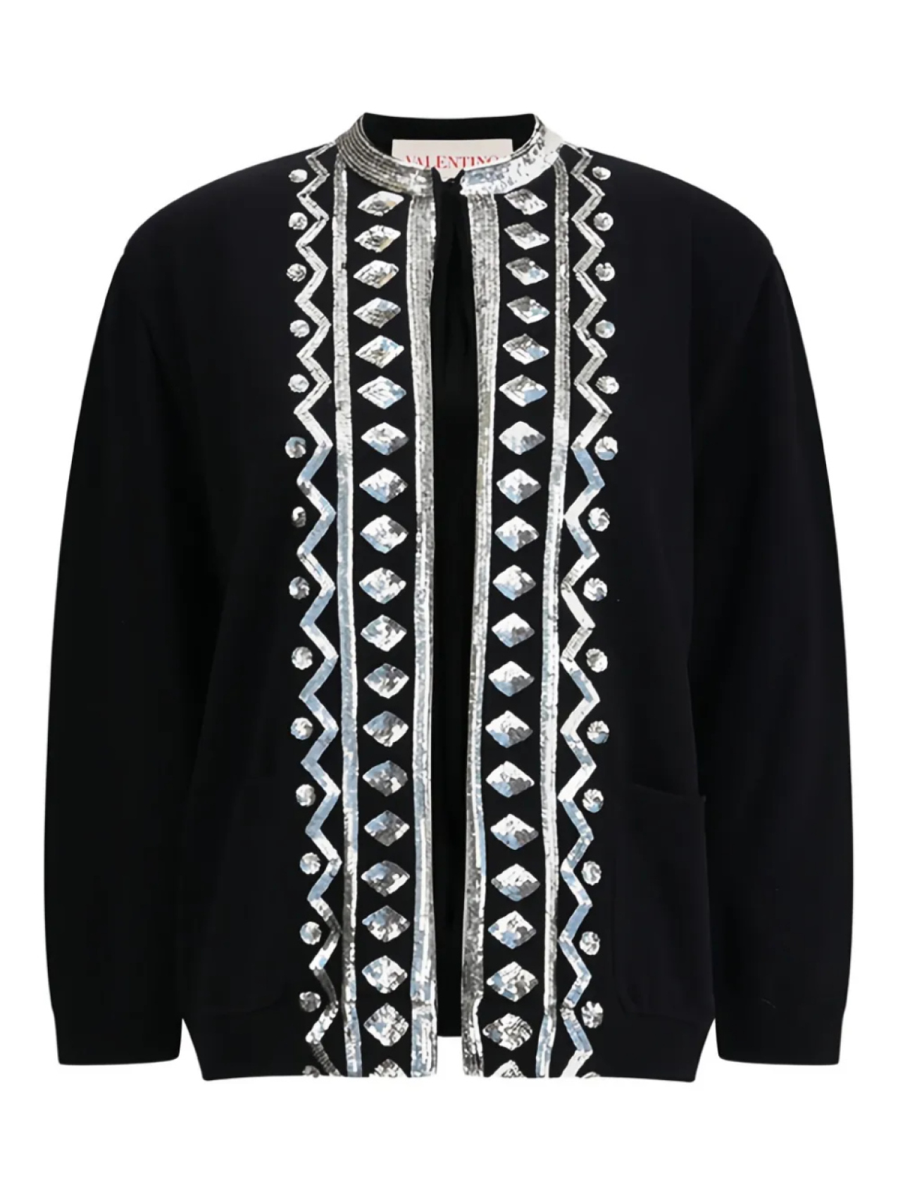 

Кардиган с отделкой пайетками Valentino Garavani, черный