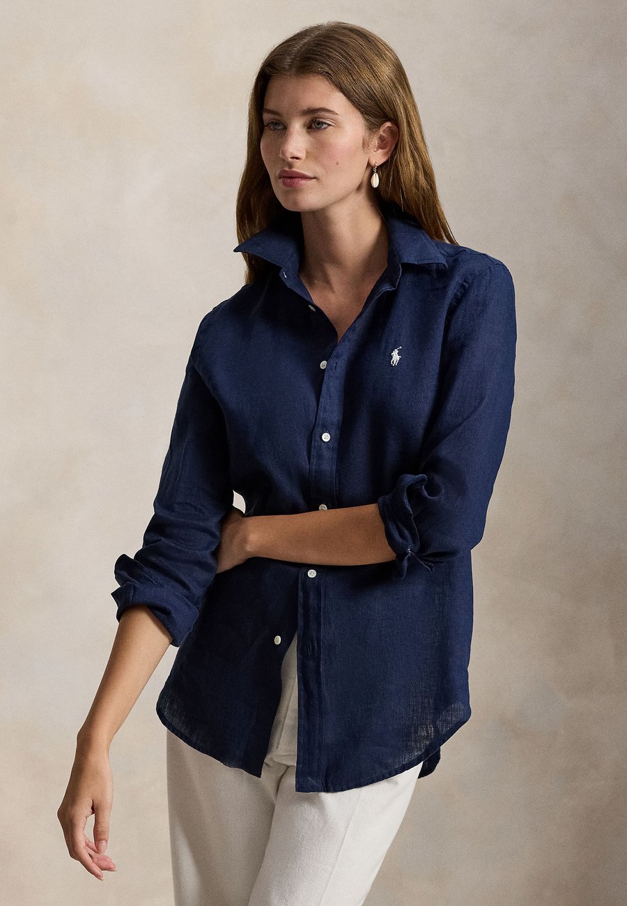 

Блуза Polo Ralph Lauren CLASSIC FIT LINEN SHIRT, Tidal Navy/Dark Blue