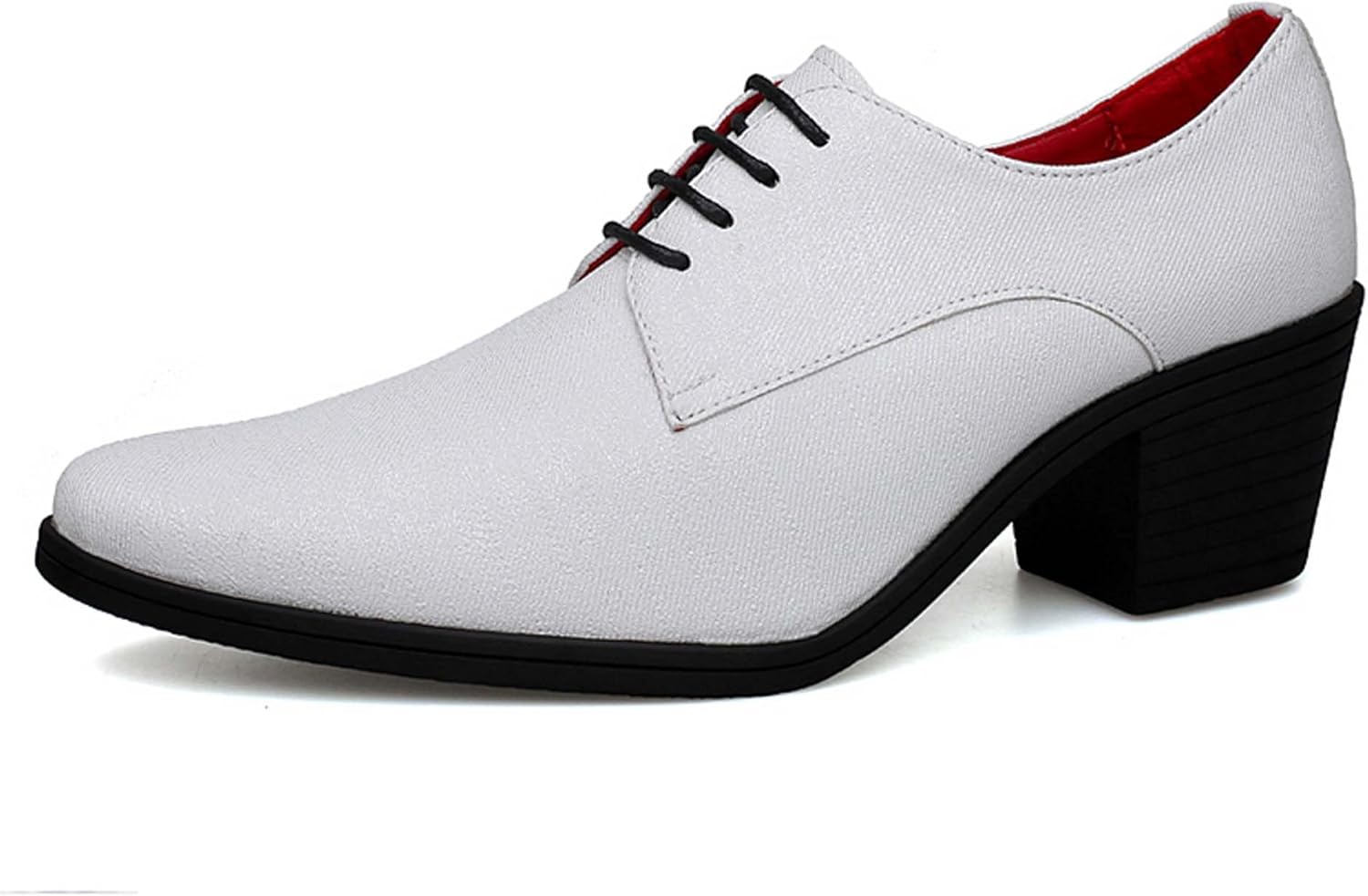 

Мужские оксфорды на массивном каблуке, модные зауженные, деловые, повседневные, формальные туфли, противоскользящие, удобные, для офиса, служебной формы, танцев, свадеб, костюмов, платьев, кожаные ботинки Generic, белый