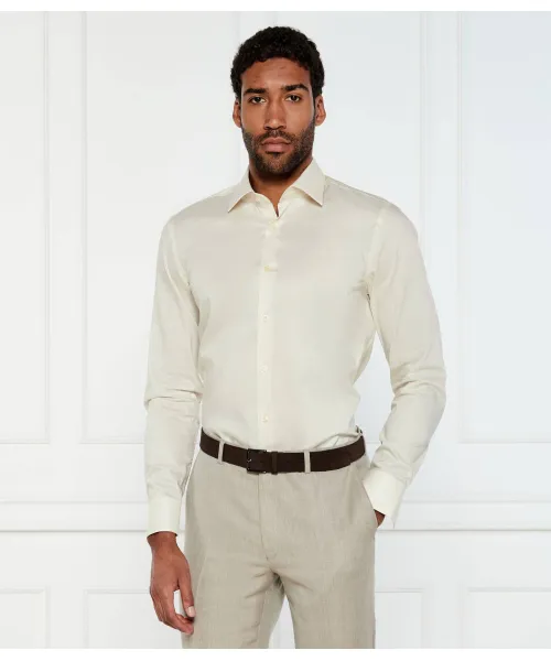 

Рубашка h-hank-kent-c3-214 Slim fit Boss, бежевый