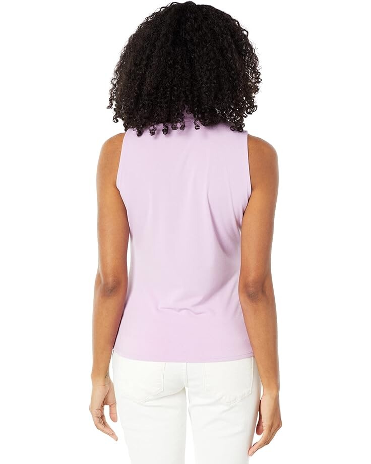 

Топ 1.STATE Sleeveless Mock Neck Slit Tank Top, цвет Violet Tulle