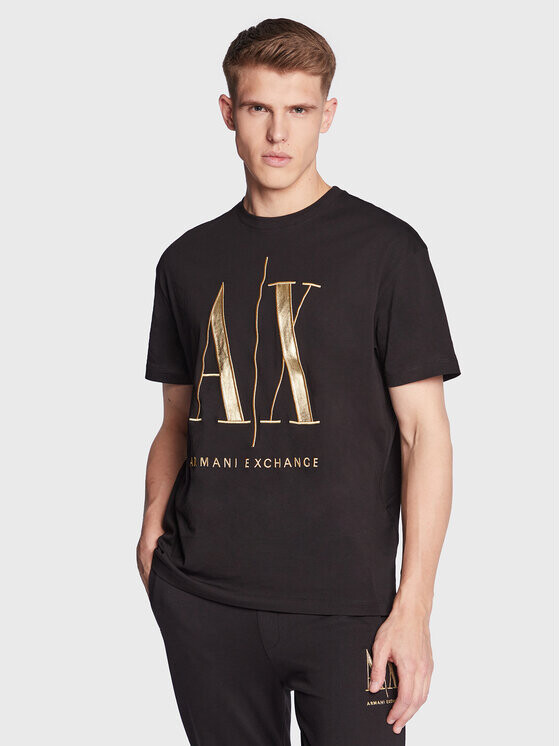 

Футболка стандартного кроя Armani Exchange, черный