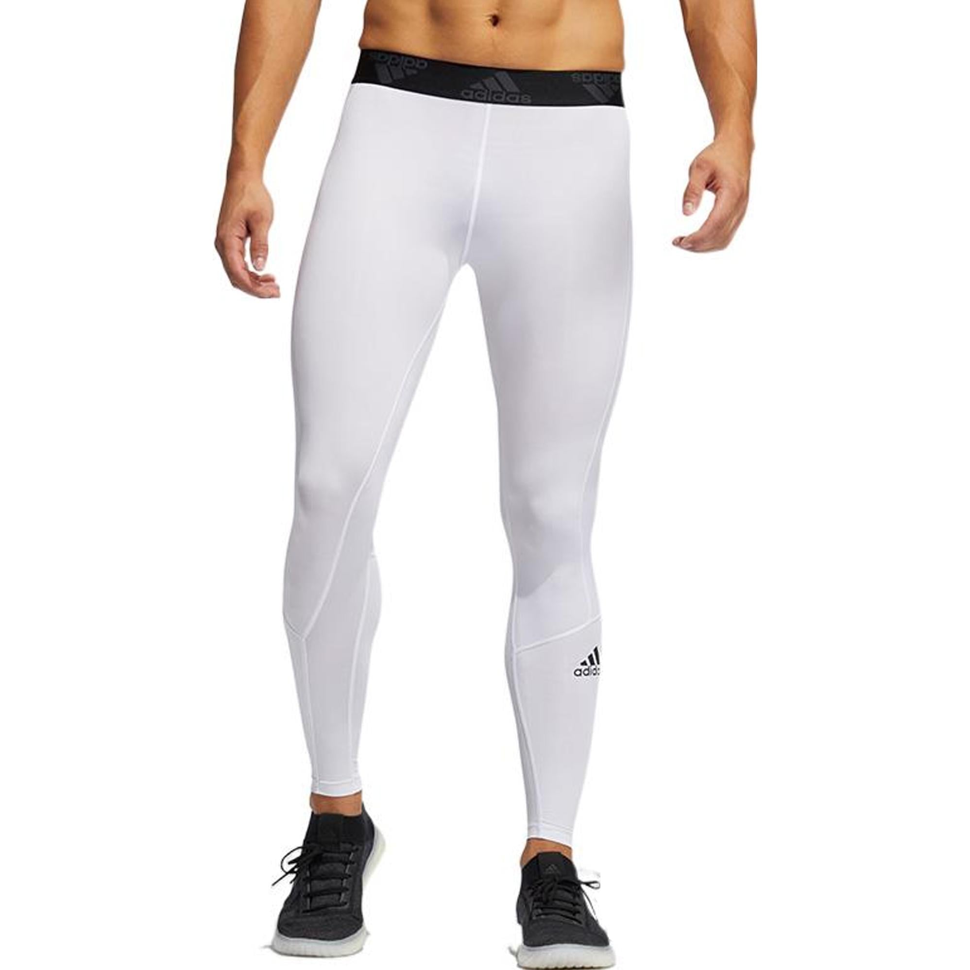 Леггинсы adidasTechfit Long Tights 'White' — фото 2