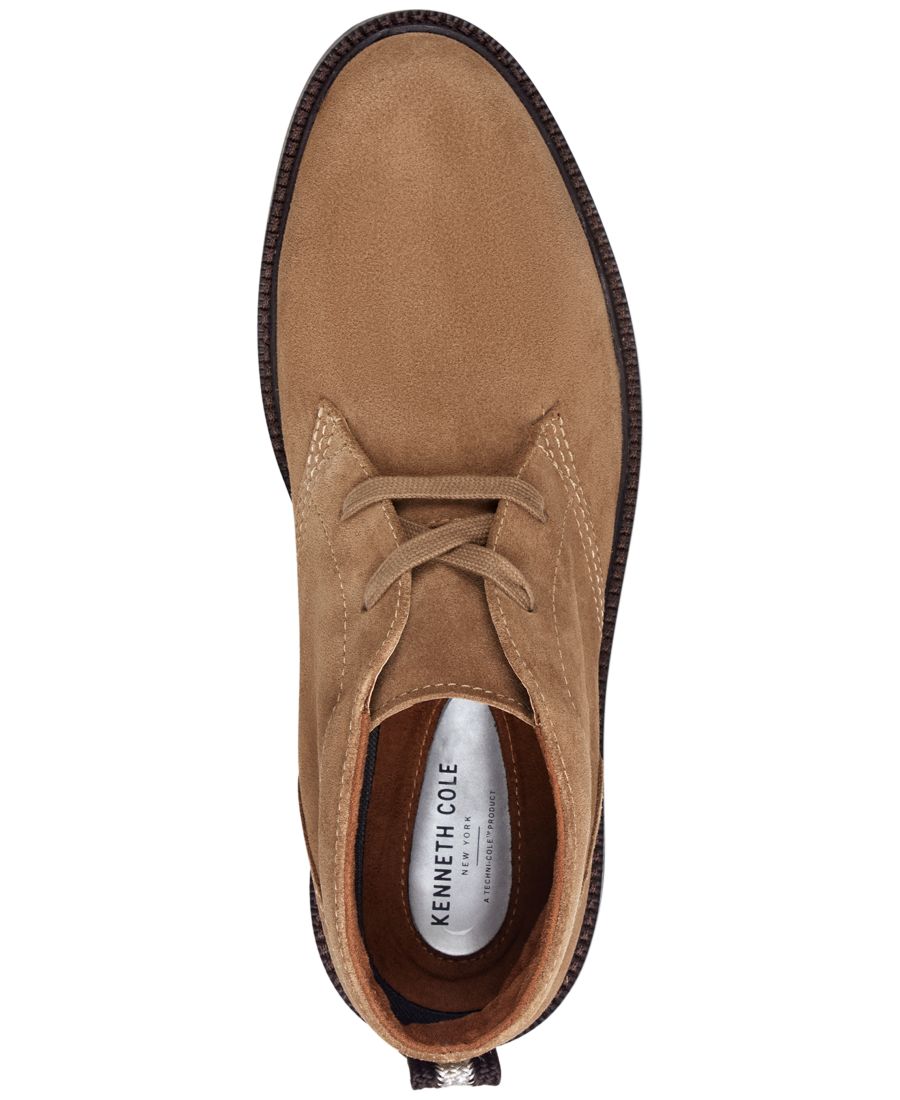 Мужские ботинки-чукка Wilhem на шнуровке Kenneth Cole New York, Light Brown Suede — фото 4