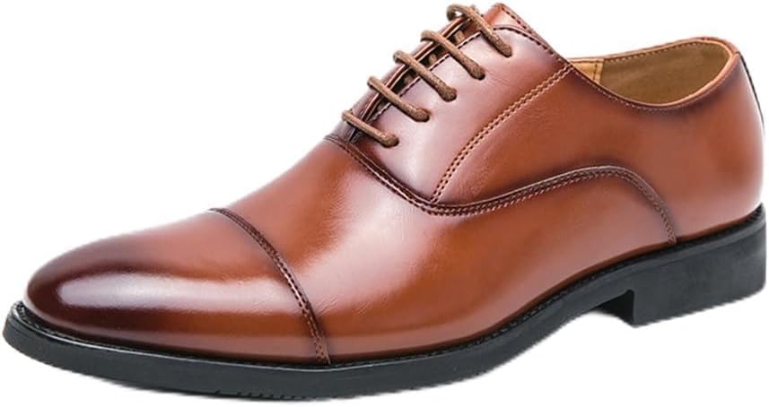 

Мужские туфли KYOESCAI, удобные легкие шнурованные свадебные туфли, повседневные современные деловые формальные оксфорды, коричневый