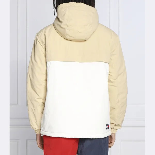 Куртка классического кроя в стиле колор-блок в стиле чикаго Tommy Hilfiger, экрю — фото 2
