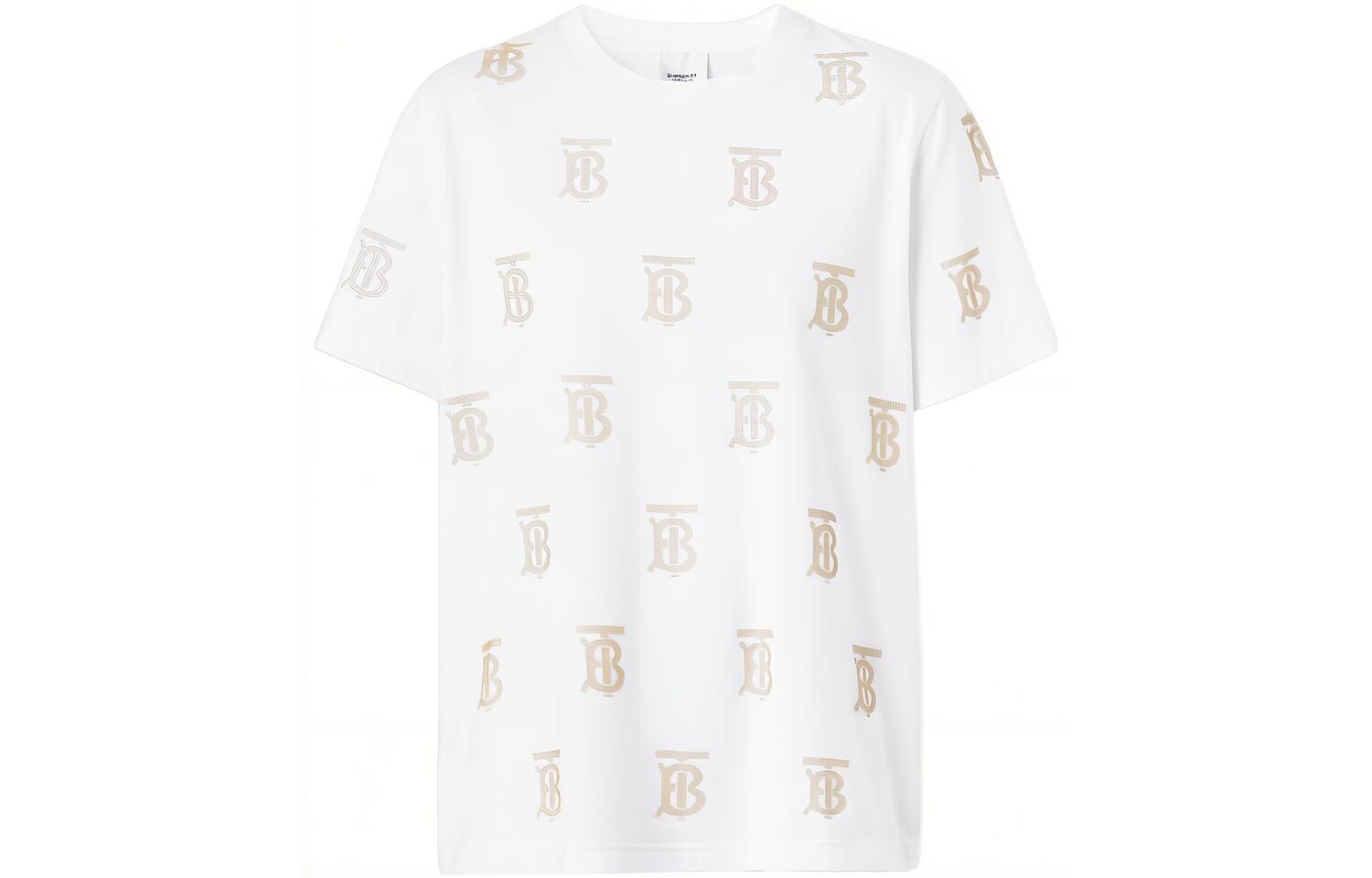 

Футболка женская Burberry, белый / золотой
