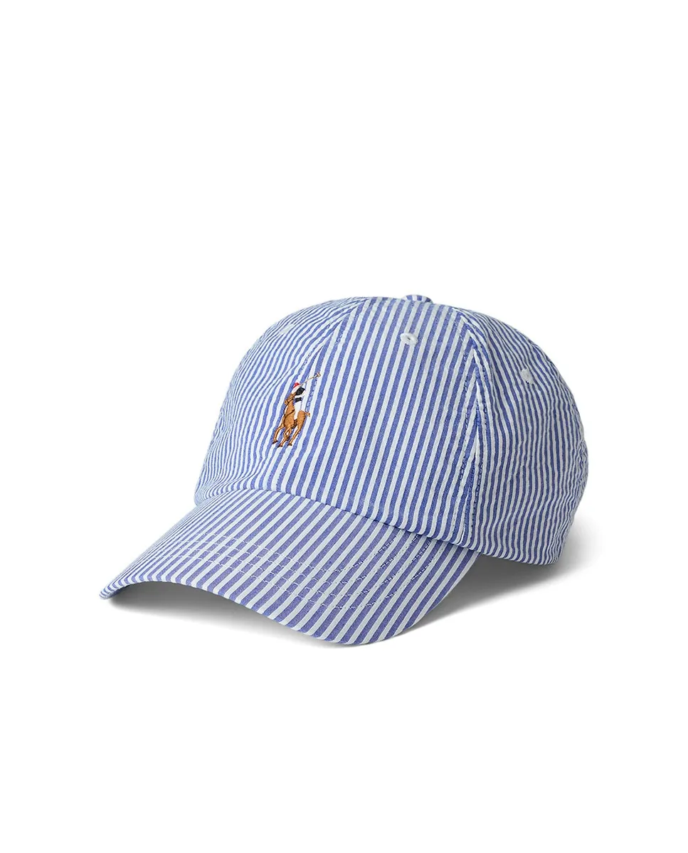 

Мужская хлопковая кепка с вышитой лошадью Polo Ralph Lauren, синий