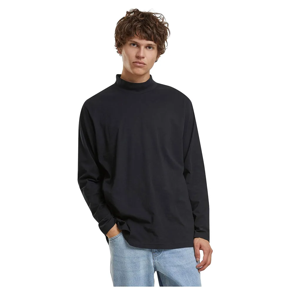 

Лонгслив Urban Classics Mock Neck, черный