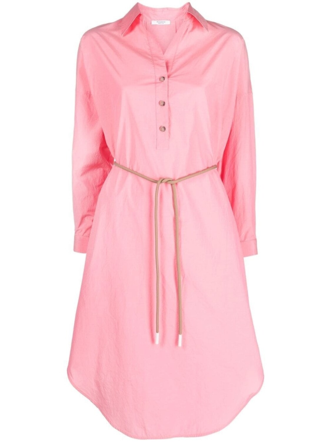 

Peserico belted shirt dress, розовый