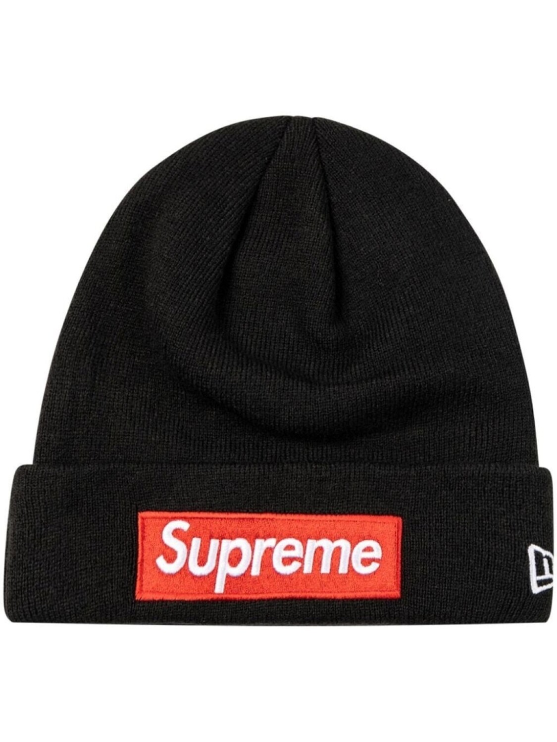 

Supreme шапка бини с логотипом из коллаборации с New Era, черный