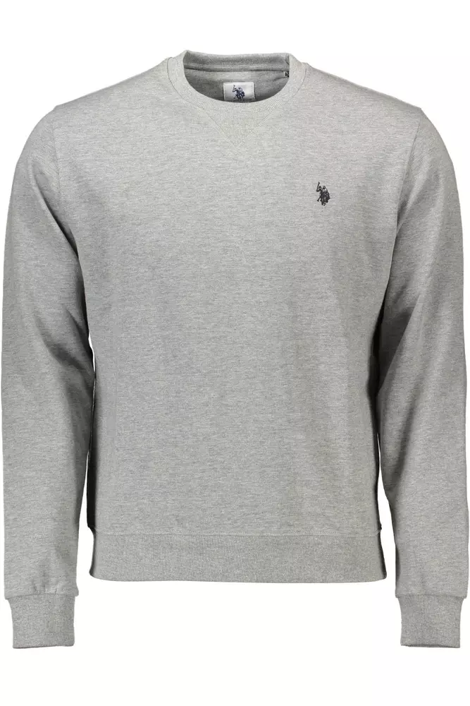

Серый хлопковый мужской свитер U.S. Polo Assn.