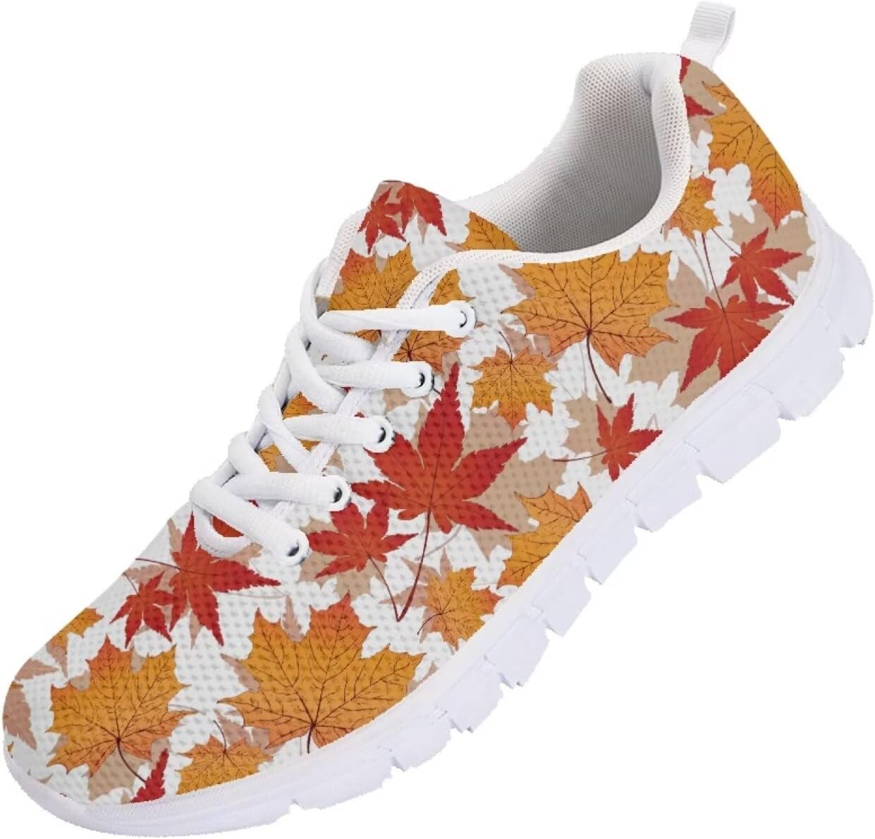 

Мужские кроссовки Funnydude Funny Print 2025, дышащие с сеткой, нескользящие, на шнуровке, Maple Leaf