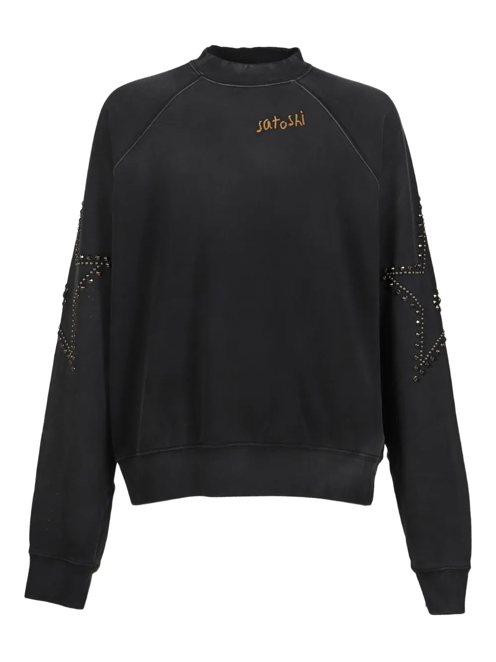 

Свитшот с украшением в виде звезды SATOSHI NAKAMOTO, черный