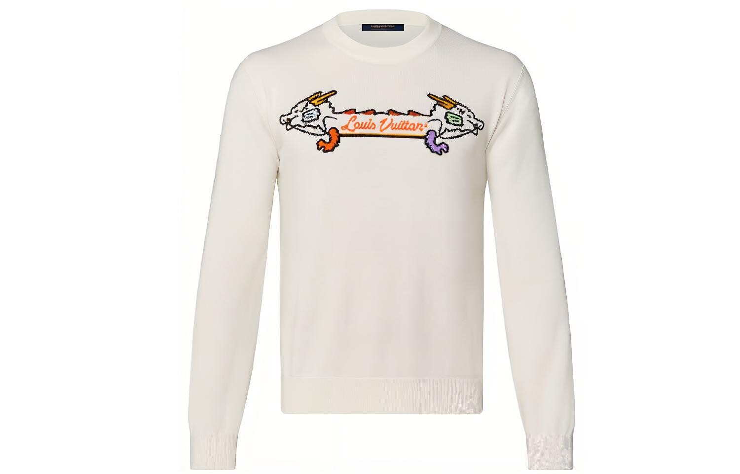 

Новые квартальные продукты LV Sweatshirt Men Louis Vuitton, белый