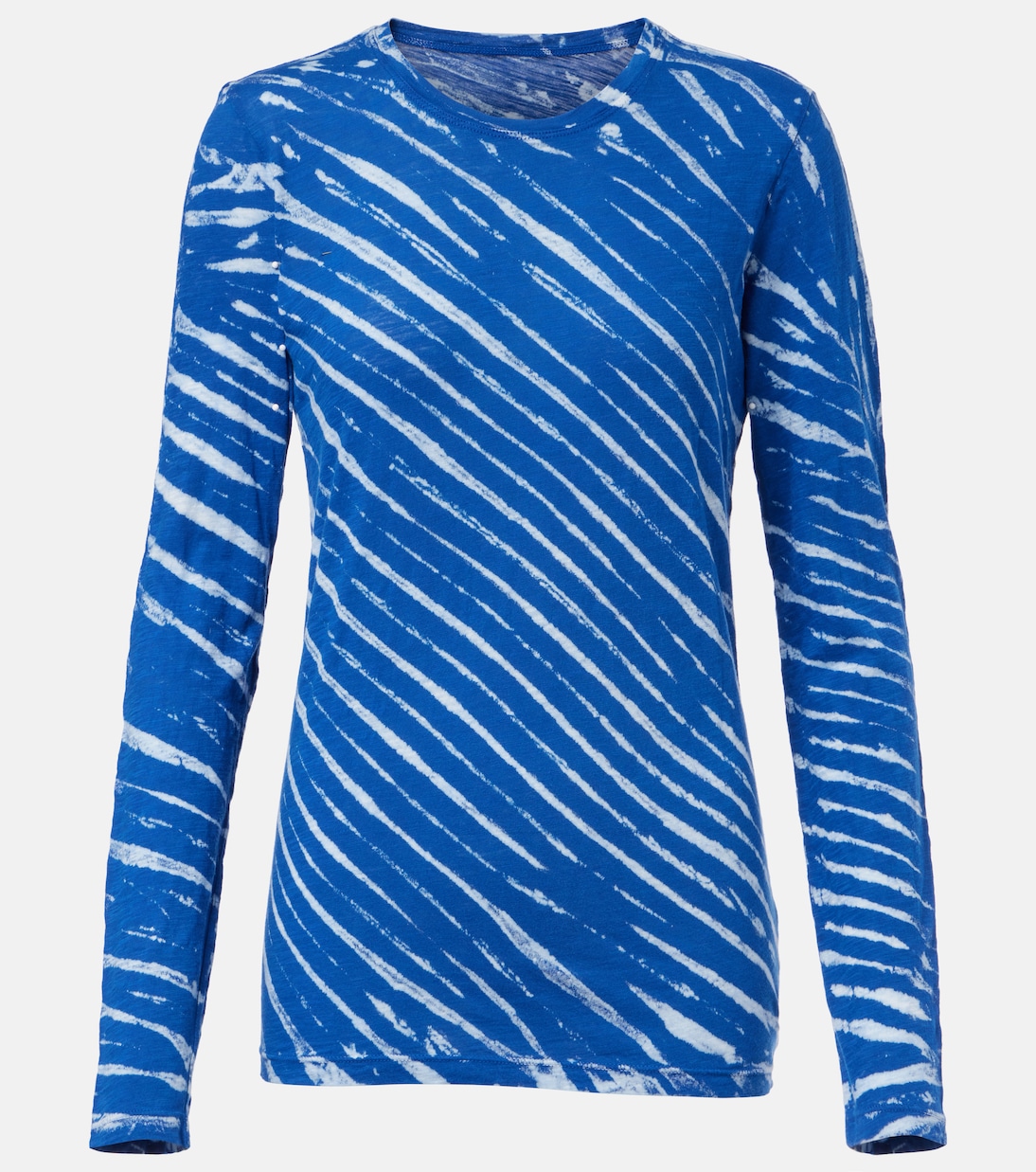 

Майка из хлопкового джерси с эффектом тай-дай Mia Proenza Schouler, Blue Multi