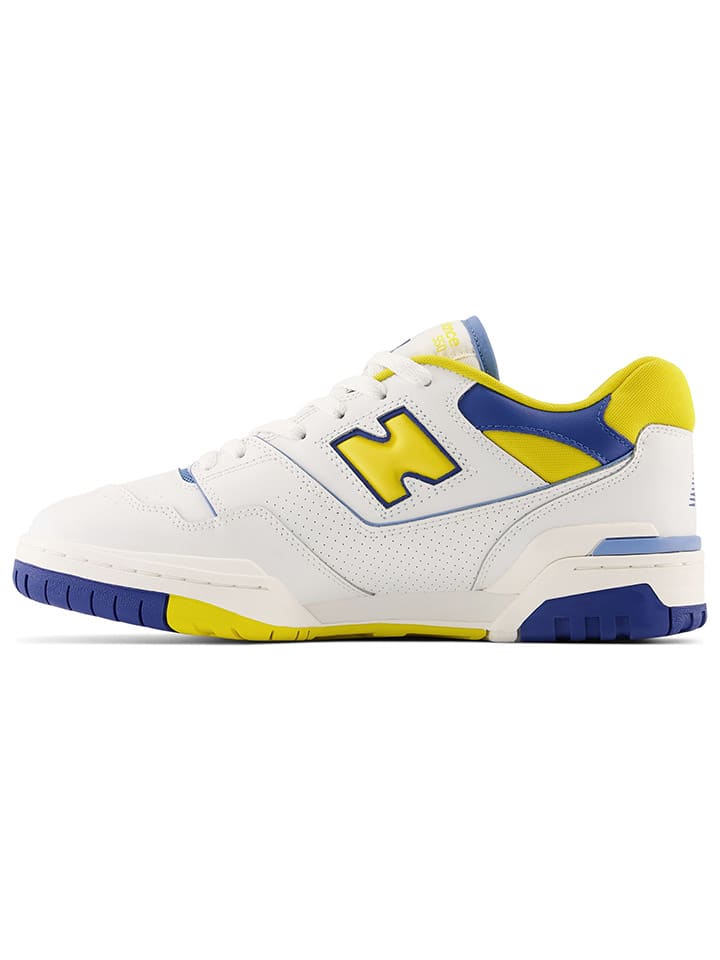 Кроссовки на шнуровке 550 New Balance, цвет weiß/gelb — фото 3