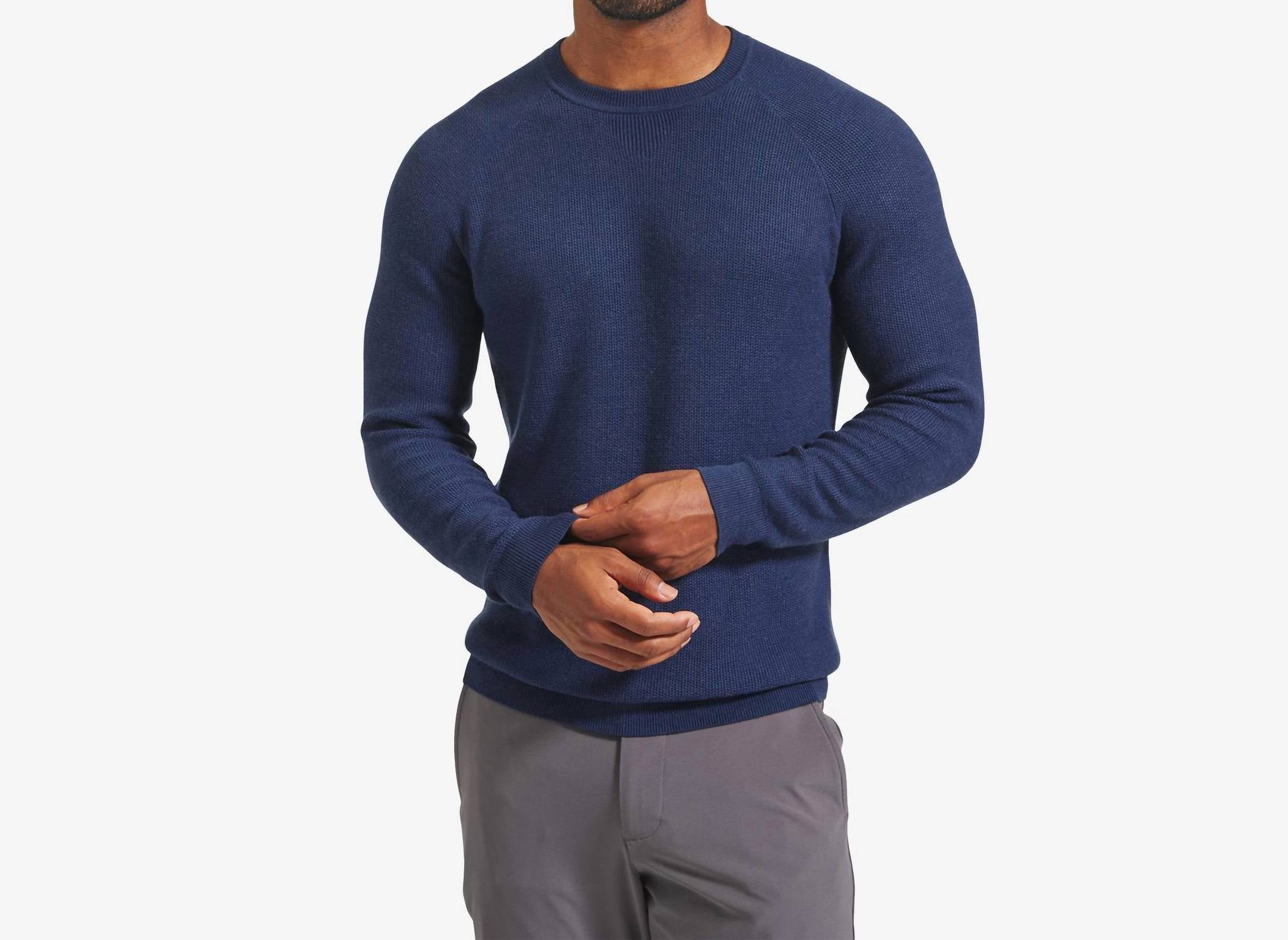 

Свитер Cassady Crewneck в цвете Navy Heather Mizzen + Main