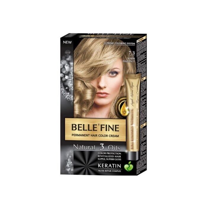 

Краска для волос Tinte Capilar Keratin Bellefine, 7.3 Avellana