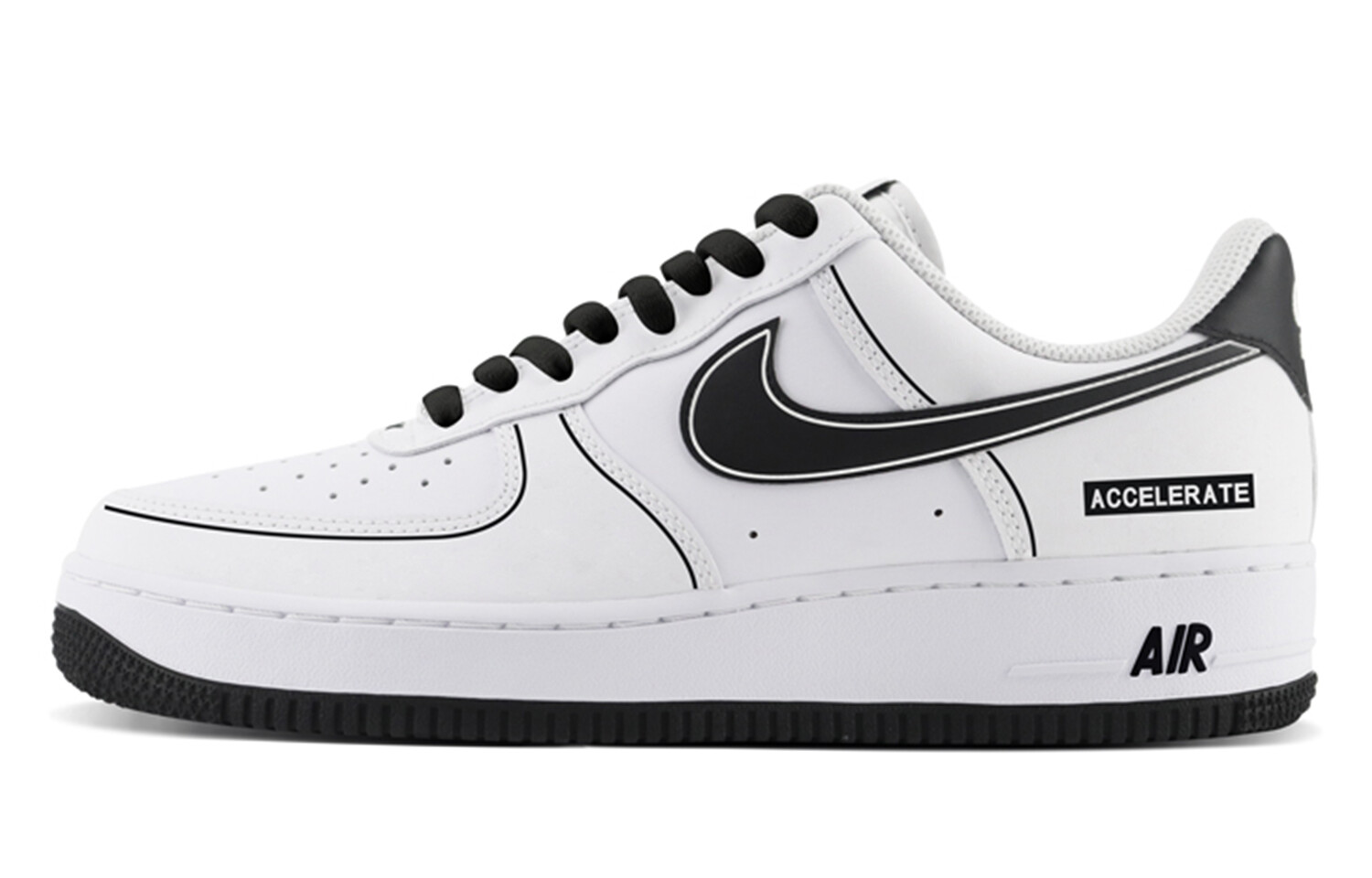 

Кроссовки Nike Air Force 1 Skateboard Shoes Men Low-Top Black White, Черный, Кроссовки Nike Air Force 1 Skateboard Shoes Men Low-Top Black White
