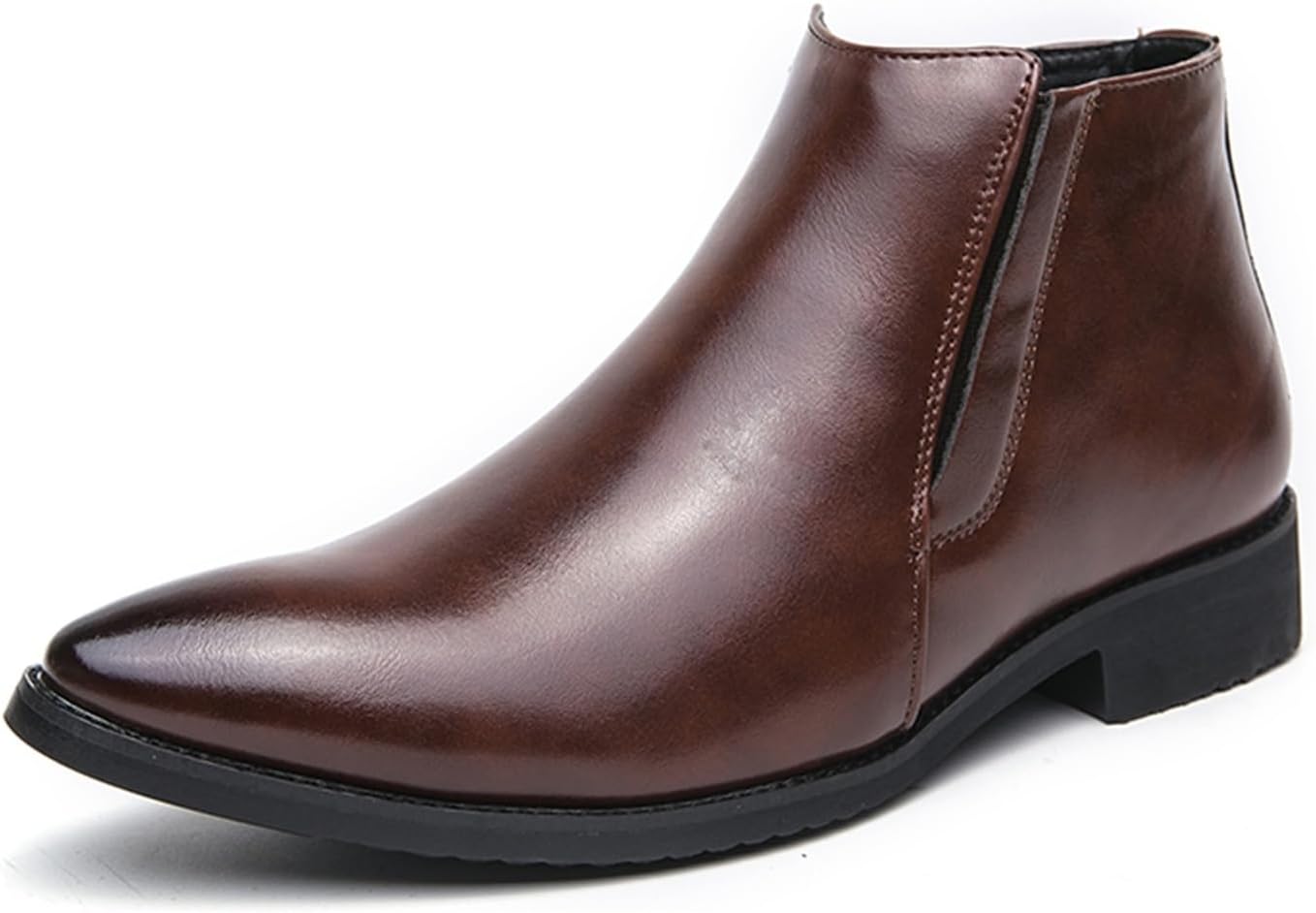 

Мужские ботинки челси Minishion: рабочие, повседневные, нарядные, ботильоны, туфли-чукка, коричневый