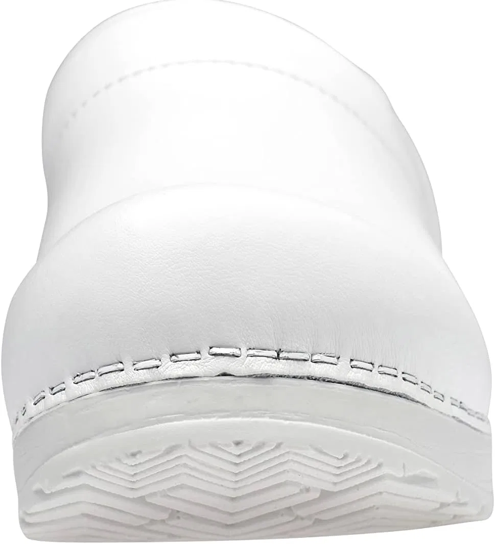 Мужские закрытые сабо Sanita Professional, оригинальная ручная работа, гибкая кожа, White — фото 2