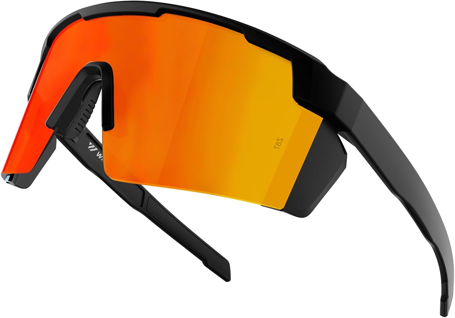 

Солнцезащитные очки WISTON XL Z87 для мужчин и женщин с большой широкой головой, сверхлегкие солнцезащитные очки TR90 с защитой от УФ-излучения UV400, модель Z8224, Red -Non Polarized