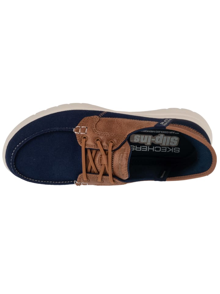 Элегантные туфли на шнуровке Skechers, темно-синий — фото 3