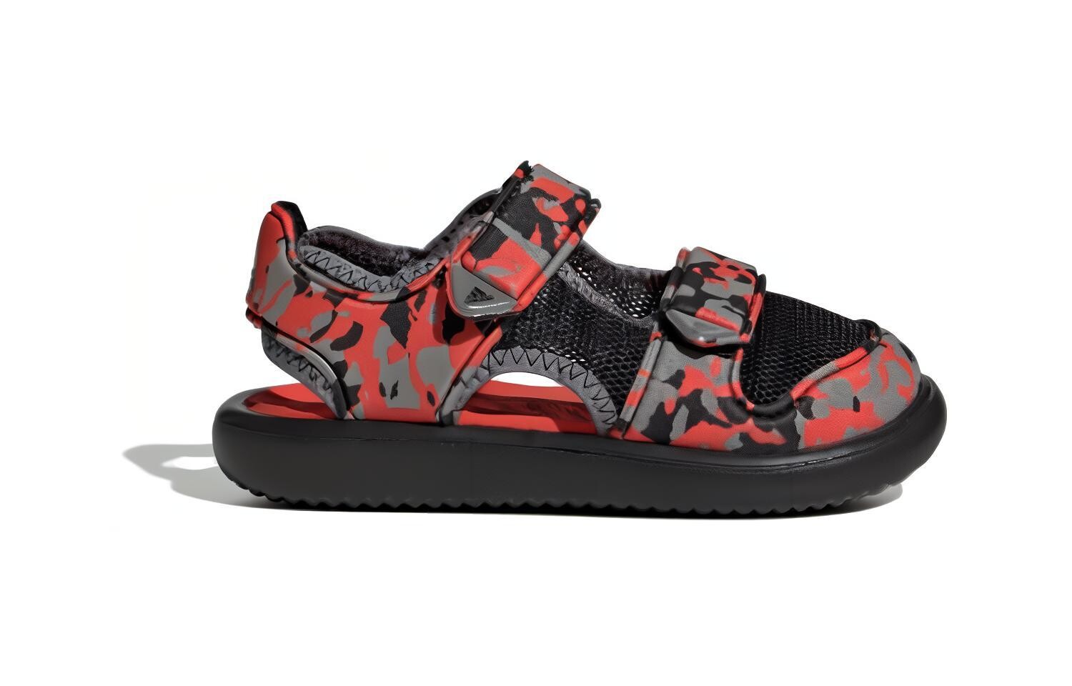 Комфортные сандалии Детские сандалии PS Серый/Красный Adidas, серый/красный — фото 2