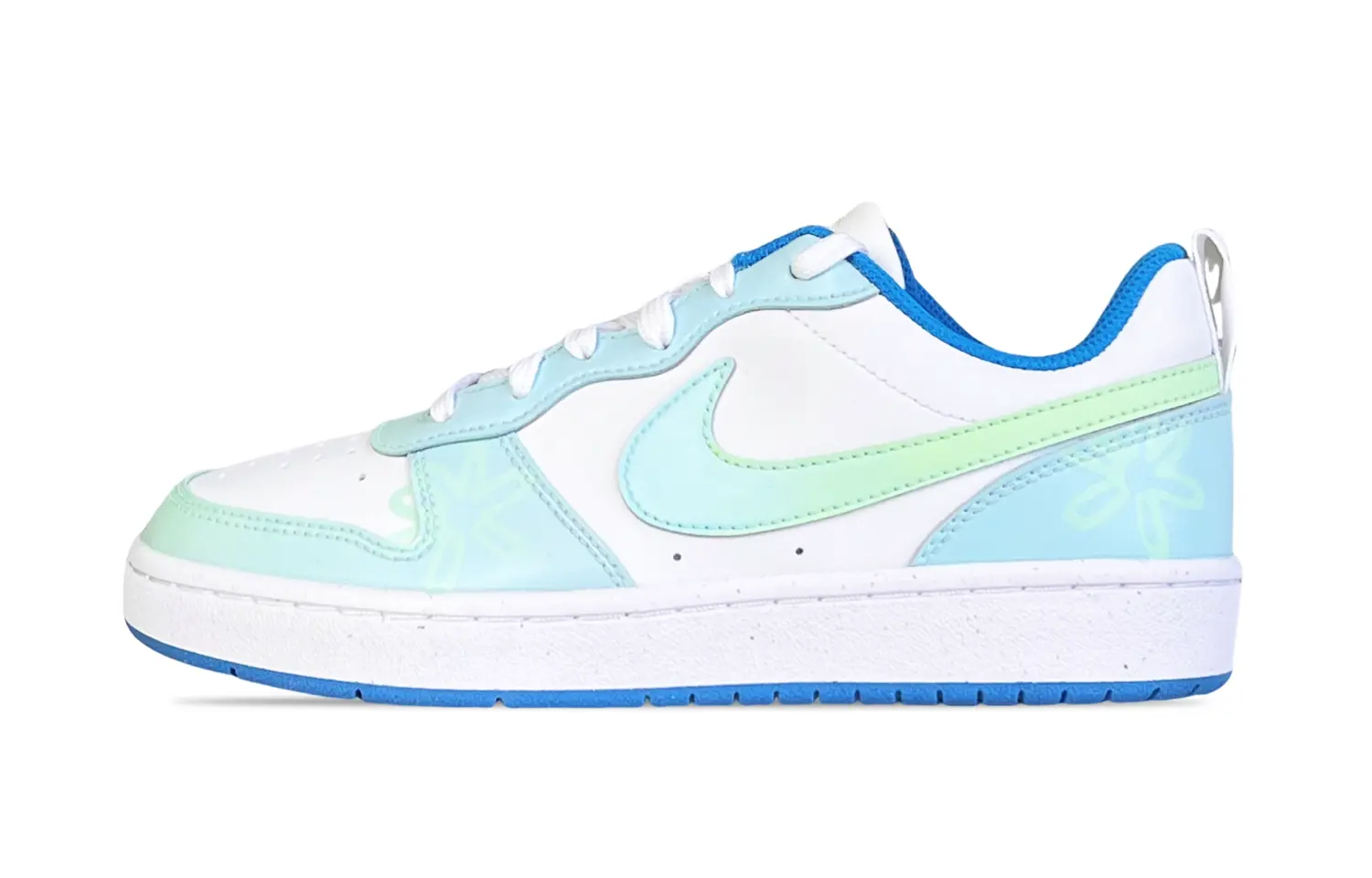 

Кроссовки Nike Court Borough Skateboarding Shoes Women's Low-top White/blue/green, белый