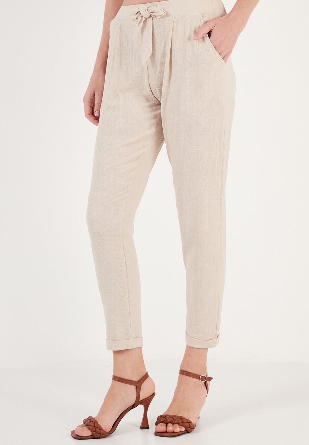 

Брюки SLIM FIT LELA, цвет stone